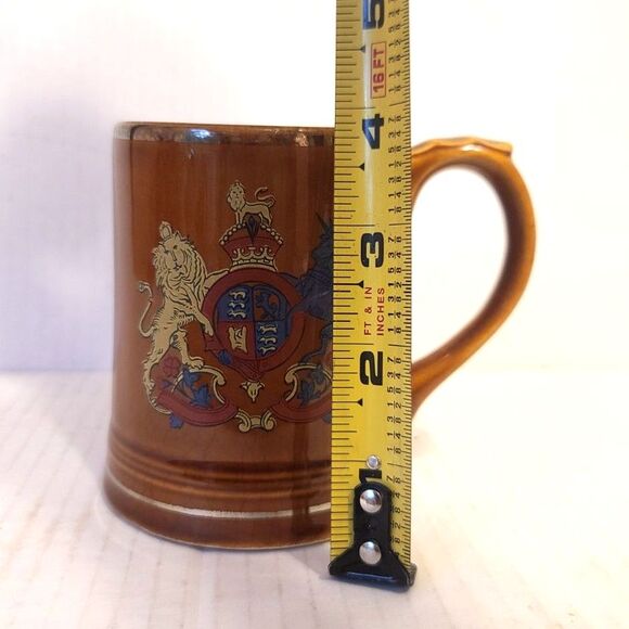 United Kingdom Crest Ceramic Beer Stein Vintage Nasco Mug 4.75" RARE‎ - Picture 8 of 8
